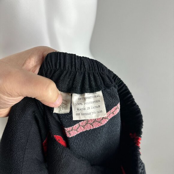 Vtg 90s Hitoshi Tamura Knot Rope Print Top Pants Set Small Made In Japan Womens - Picture 7 of 8